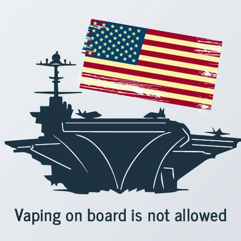 Вейп на борту корабля USS George Washington запрещен
