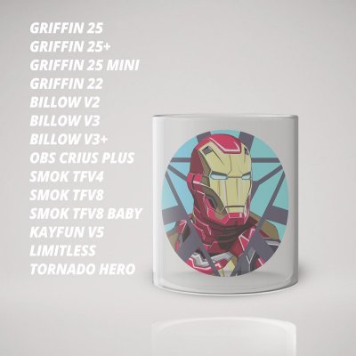 Скло для Атомайзери (бака) з малюнком Redman