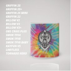 Скло для Атомайзери (бака) з малюнком Omega Rainbow