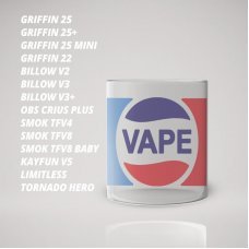 Скло для Атомайзери (бака) з малюнком Pepsi Vape