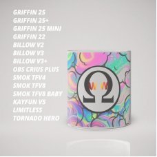 Скло для Атомайзери (бака) з малюнком In Vape We Trust