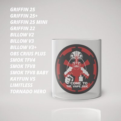 Скло для Атомайзери (бака) з малюнком Vape Side